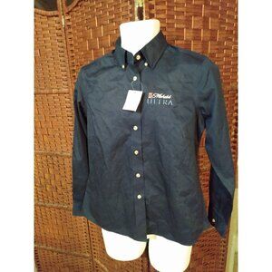NWT Women's Michelob Ultra Beer Button Up Shirt Medium Uniform Long sleeve